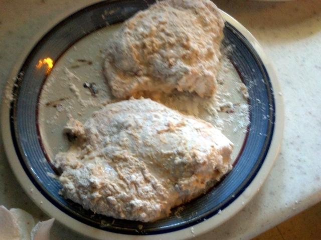 Chicken with Flour Coating