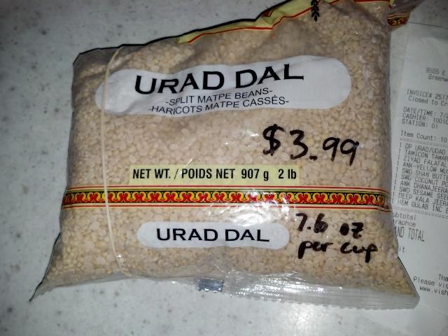 Bag of
    Urad Dal